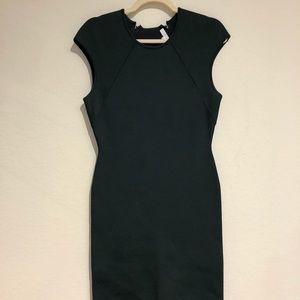 Alexander wang green cap sleeve bandage dress